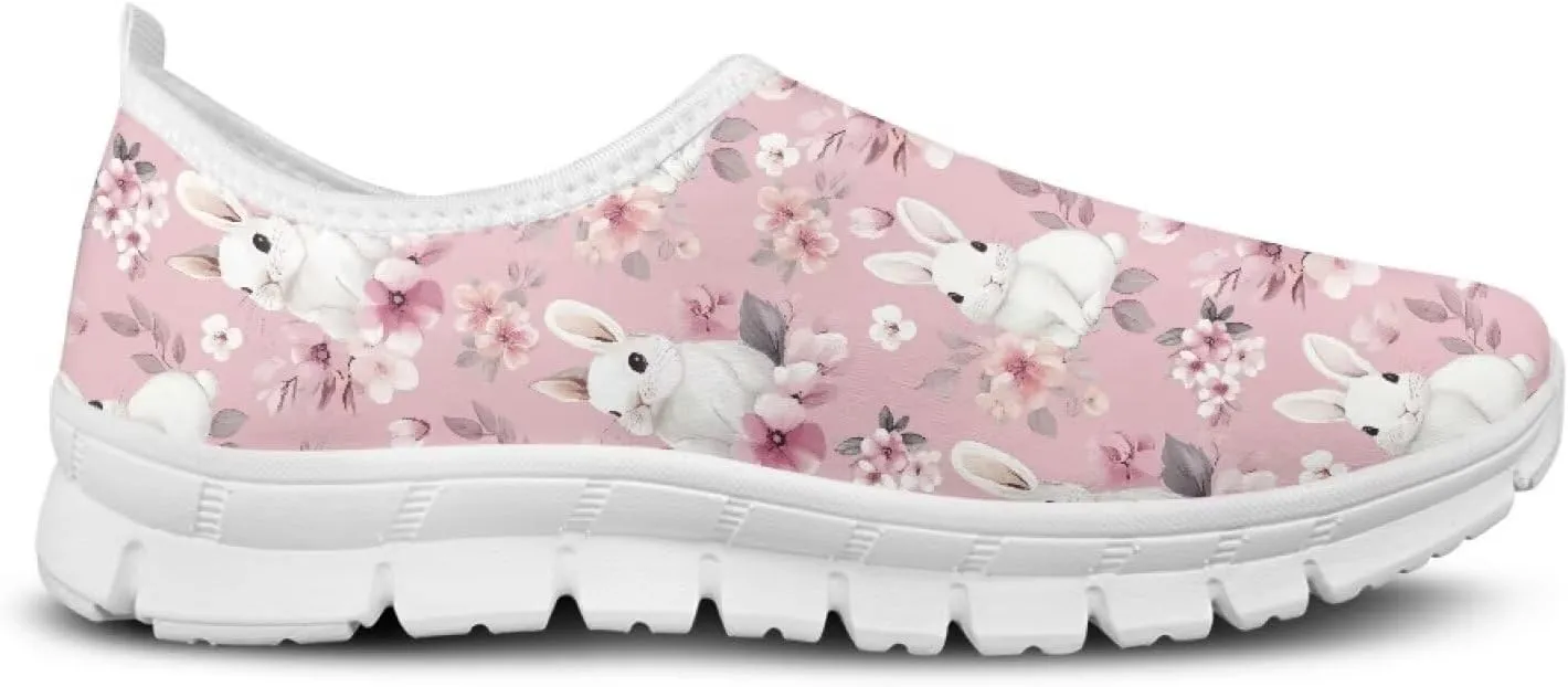 Easter Day Women's Casual Sneakers Slip on Shoes Women Low Top Canvas Loafers for Walking Outdoor