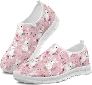 Easter Day Women's Casual Sneakers Slip on Shoes Women Low Top Canvas Loafers for Walking Outdoor