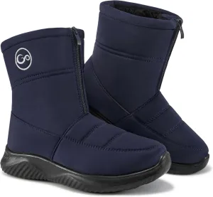 Ecetana Womens Snow Boots for Winter: Ankle Waterproof Booties with Fur Lined Warm Comfortable Shoes Anti Slip Outdoor Zipper Boots