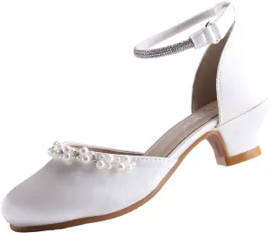 EIGHT KM Girls High Heels - Weeding Party Little Girl Heels Multi-Colored Ages 3-13 Years - High Heels for Girls & Kids - Wide Fit Toddler High Heels High Heels for Kids