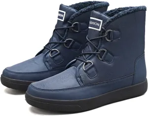 Eliogn Women's Snow Boots Winter Warm Plush Lining Non-slip Waterproof Outdoor Cotton Boots