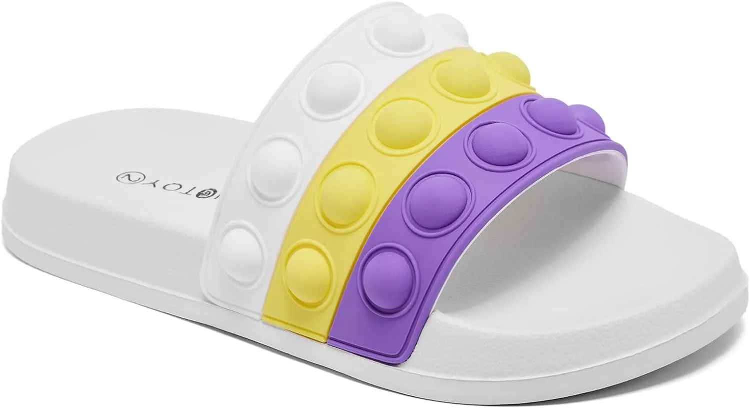 Engtoy Kid Boys Girls Slides Sandals For Kid Unisex Child Slippers Lightweight Non-slip Open Toe Comfy Shower Beach Funny Slide Sandals