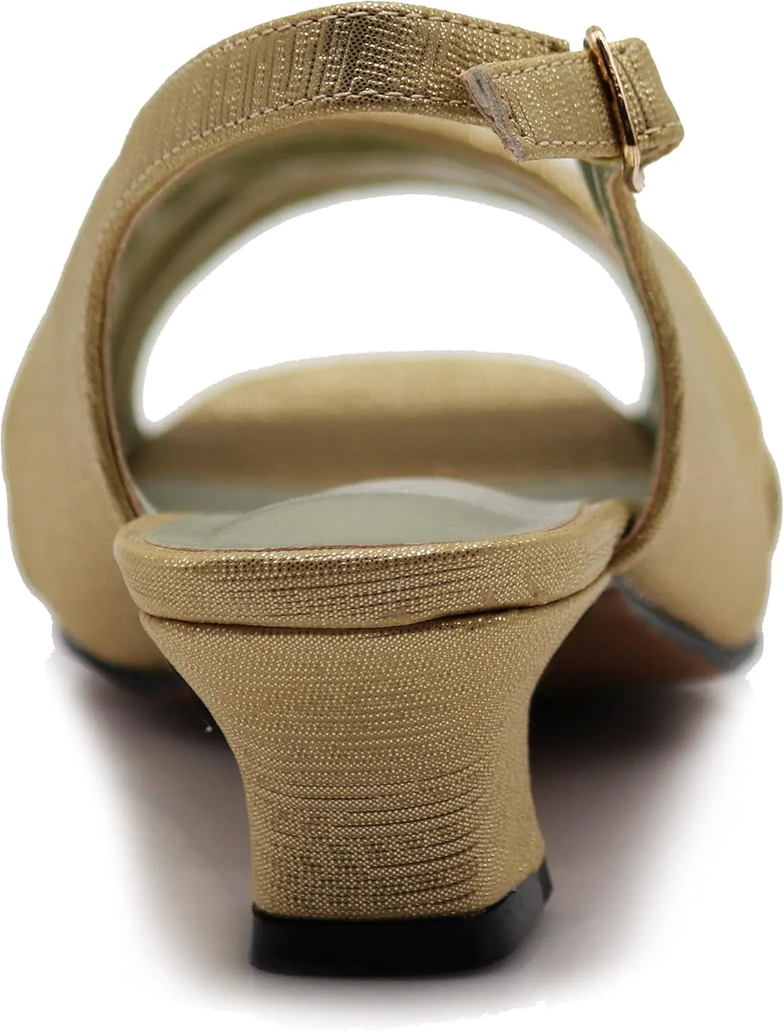 Enzo Romeo Antica02 Women's Wide Width Sling Back Low Heeled Pumps Sandals Shoes
