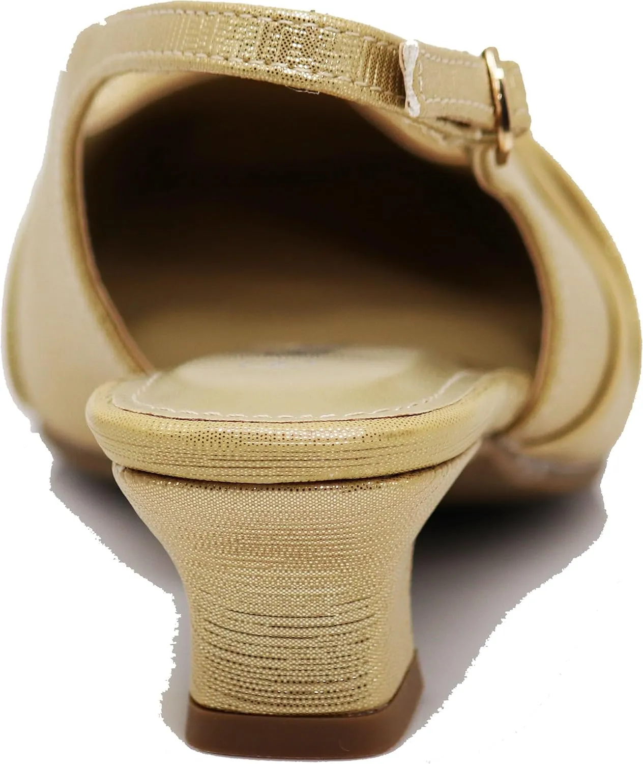 Enzo Romeo Antica02 Women's Wide Width Sling Back Low Heeled Pumps Sandals Shoes