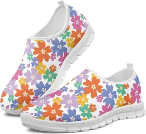 Fashion Design Women Walking Shoes Mesh Sneakers for Ladies Slip-on Shoes Nurse Loafers