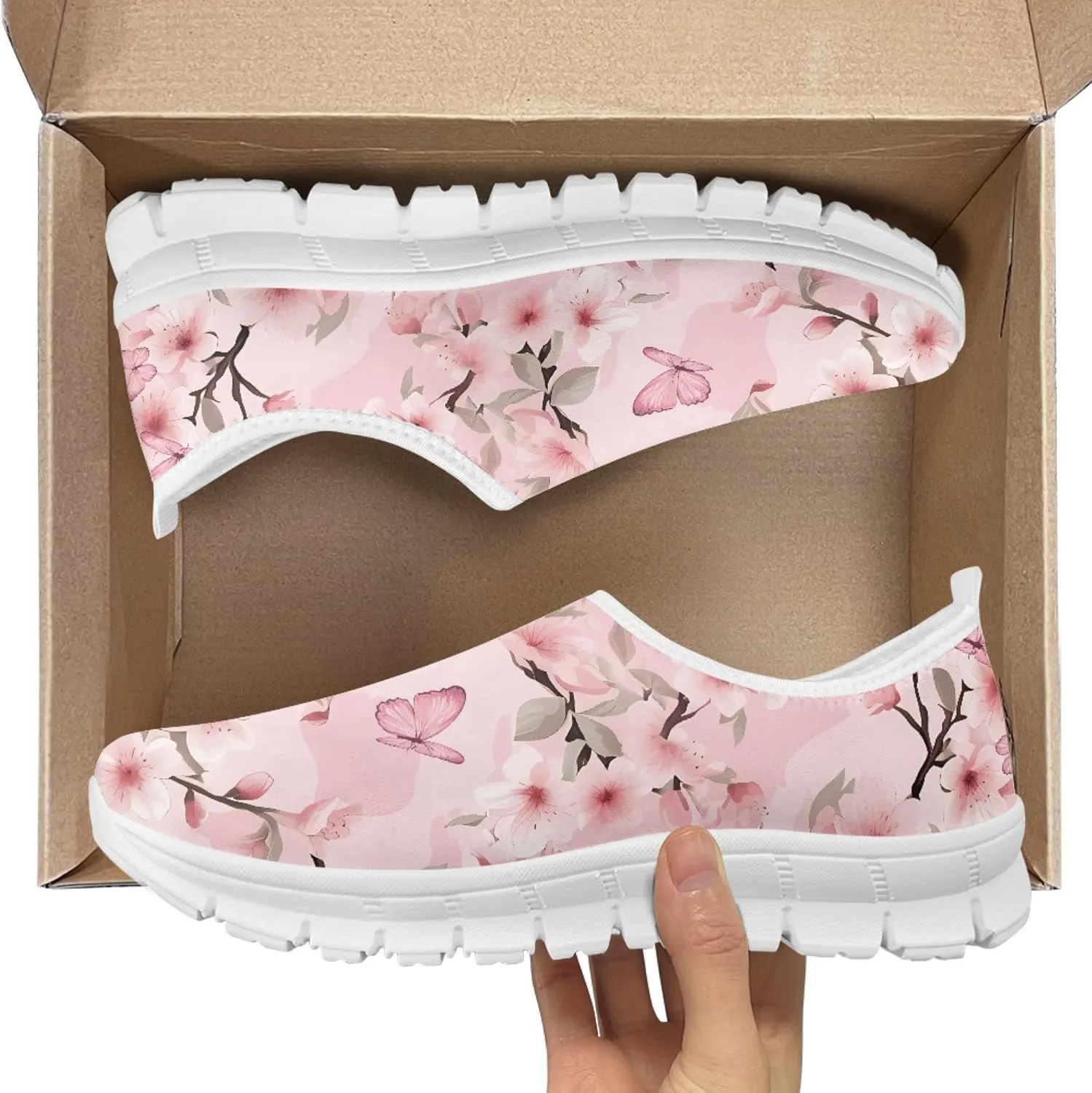 Fashion Design Women Walking Shoes Mesh Sneakers for Ladies Slip-on Shoes Nurse Loafers