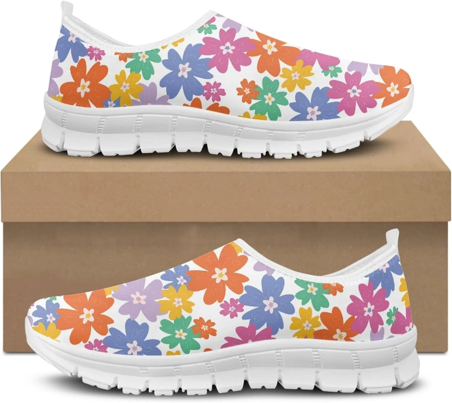 Fashion Design Women Walking Shoes Mesh Sneakers for Ladies Slip-on Shoes Nurse Loafers