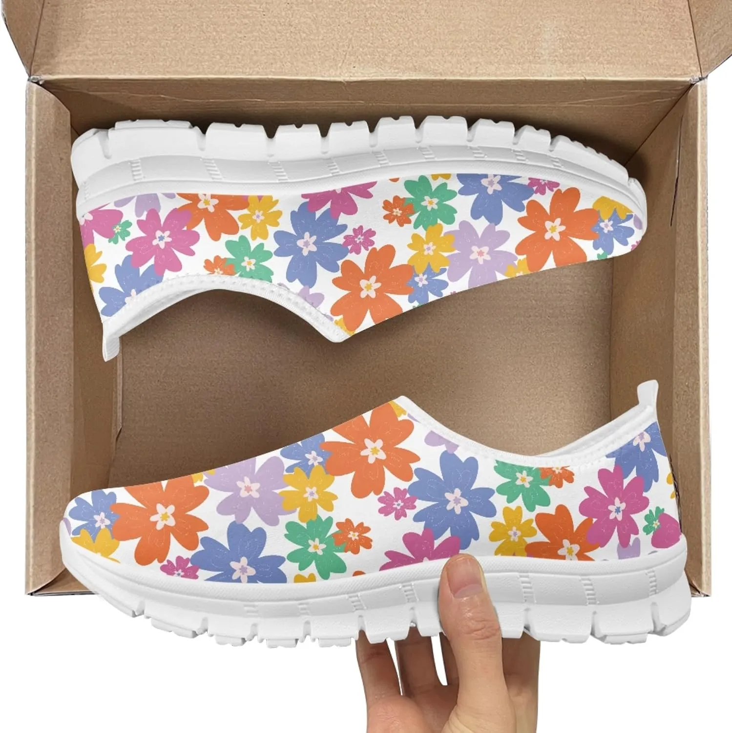Fashion Design Women Walking Shoes Mesh Sneakers for Ladies Slip-on Shoes Nurse Loafers