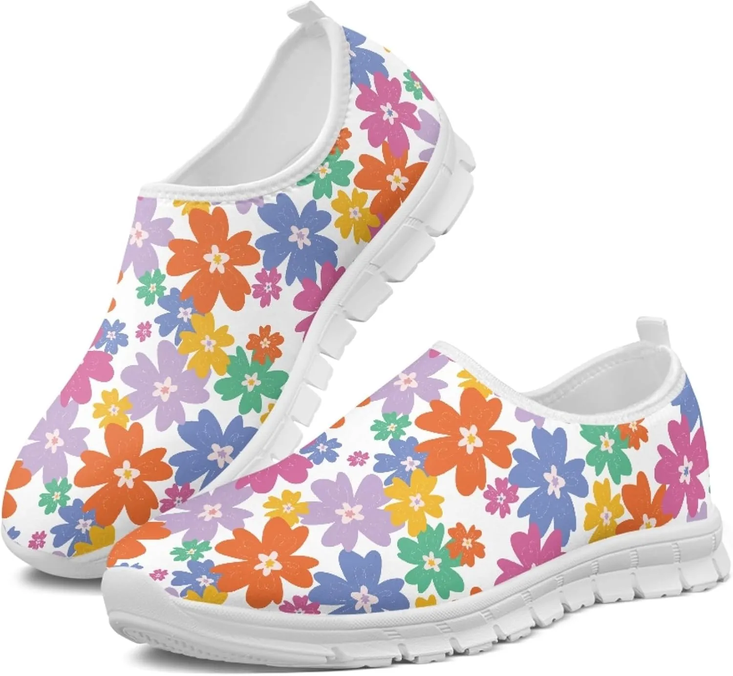 Fashion Design Women Walking Shoes Mesh Sneakers for Ladies Slip-on Shoes Nurse Loafers