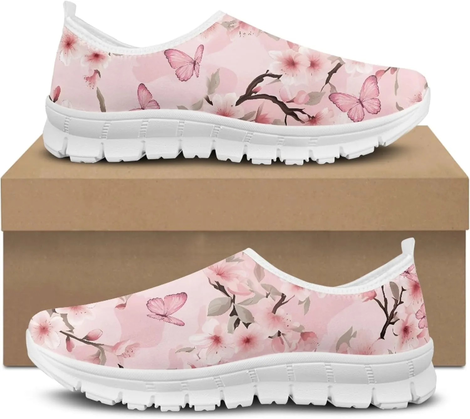 Fashion Design Women Walking Shoes Mesh Sneakers for Ladies Slip-on Shoes Nurse Loafers