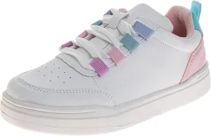 Fashion Sneakers for Girls - Kids Lace-Up Shoes Casual Athletic Sneakers (Sizes 11-13 Little Kid / 1-5 Big Kid)