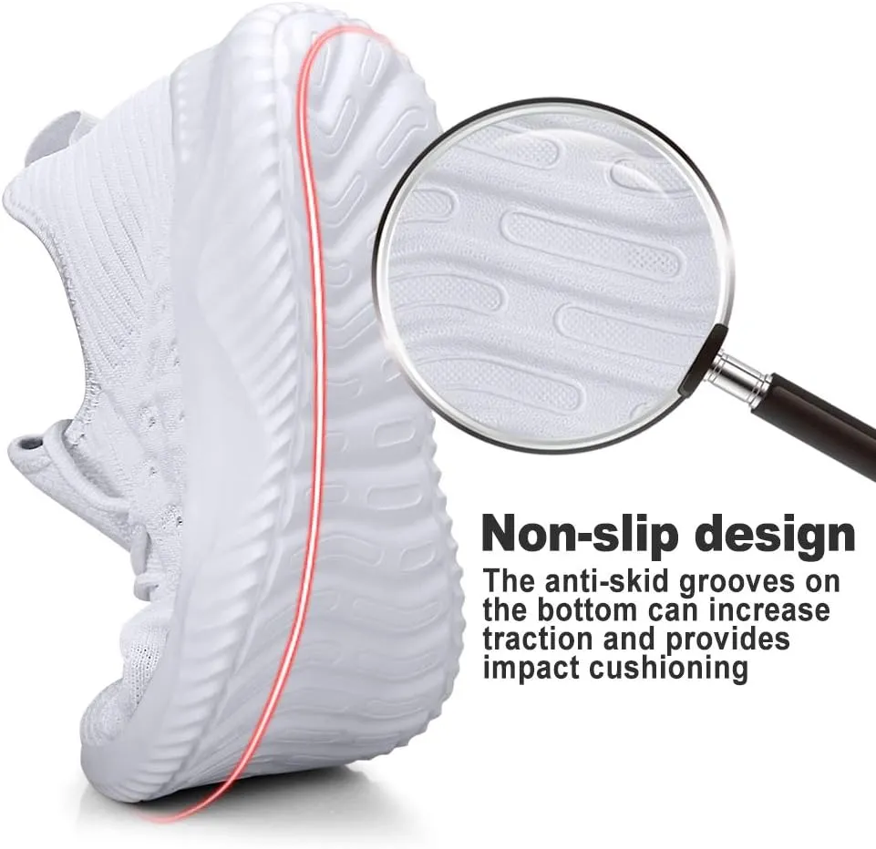 Feethit Mens Slip On Walking Shoes Lightweight Breathable Non Slip Running Shoes Comfortable Fashion Sneakers for Men