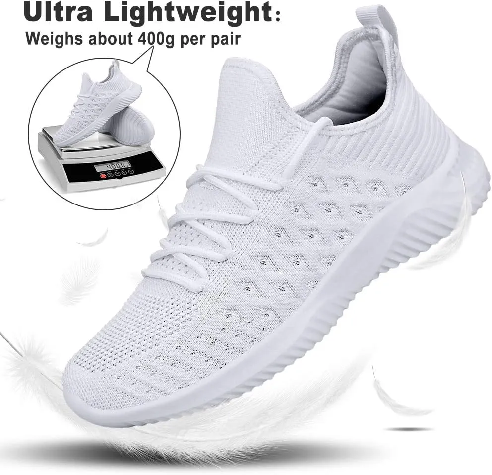 Feethit Mens Slip On Walking Shoes Lightweight Breathable Non Slip Running Shoes Comfortable Fashion Sneakers for Men