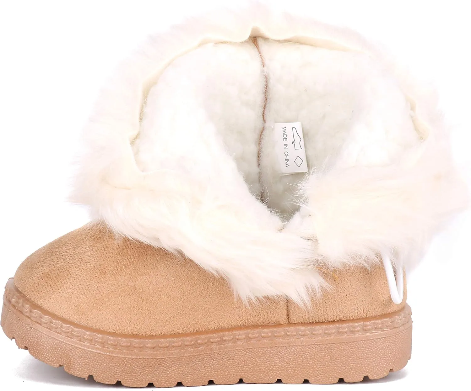 Femizee Girls Boys Warm Winter Boots Kids Outdoor Snow Boots(Toddler/Little Kid)