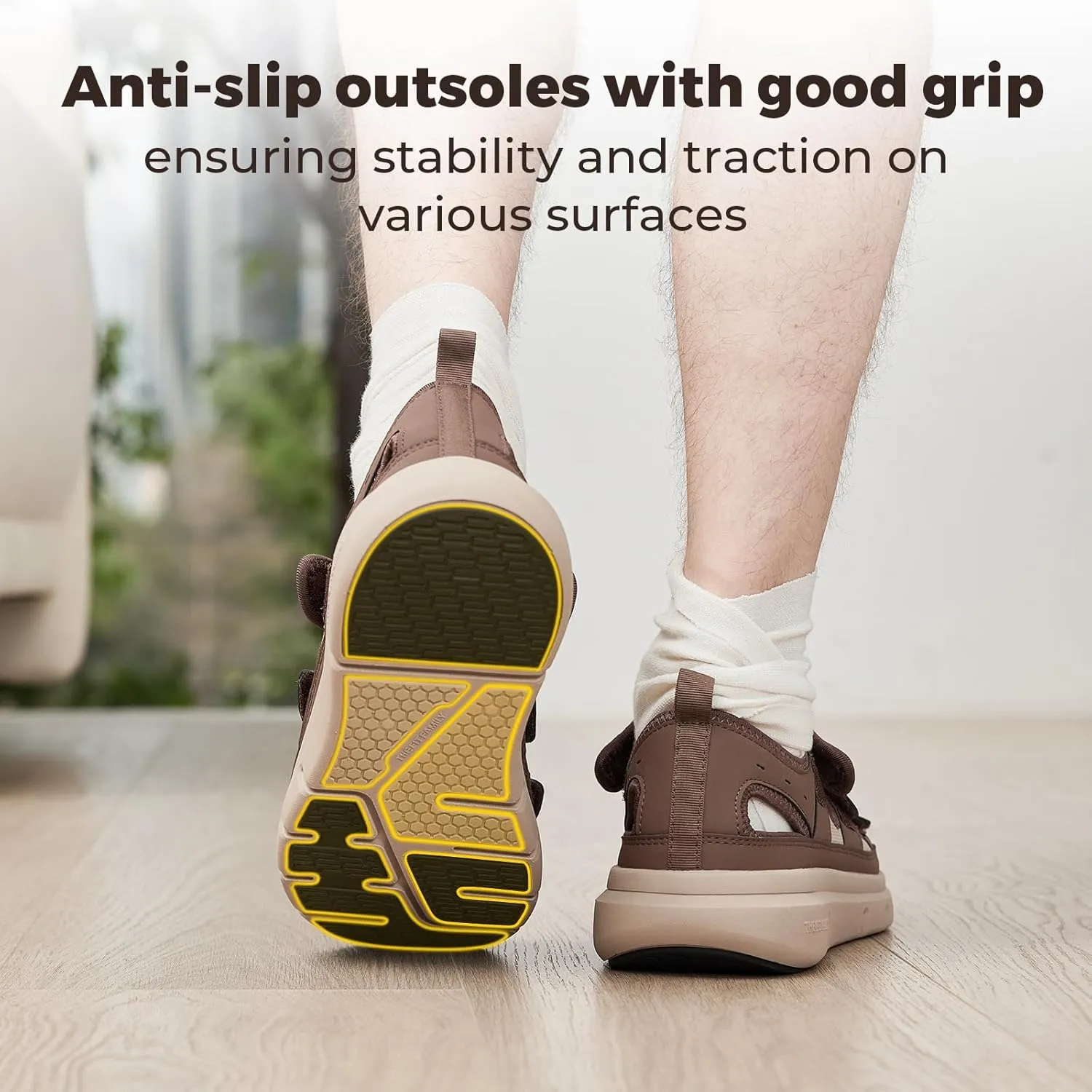 FitVille Diabetic Sandals for Men Extra Wide Width with Arch Support Plantar Fasciitis Sandals for Men with Fully Adjustable Straps Comfortable Mens Extra Wide Sandals Lightweight