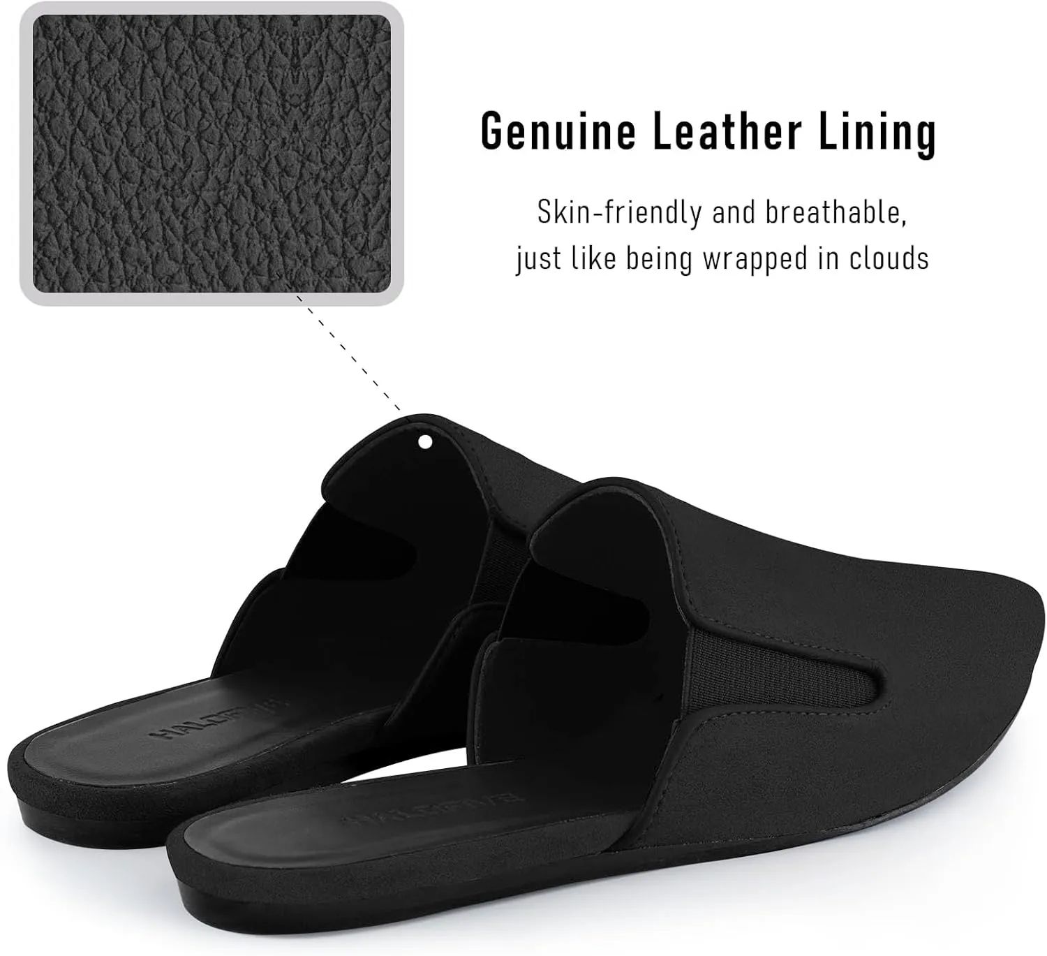 Flats for Women Comfortable Suede Fall Shoes Slingback Pointed Toe Slip On Mules Business Casual Loafers