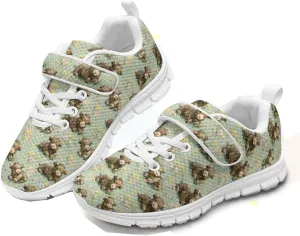 Forchrinse Red Ladybug Polka Dot Kids Running Shoes for Boys Girls Ladybug Tennis Athletic Shoes Causal Lightweight School Shoes for Big/Little Kids