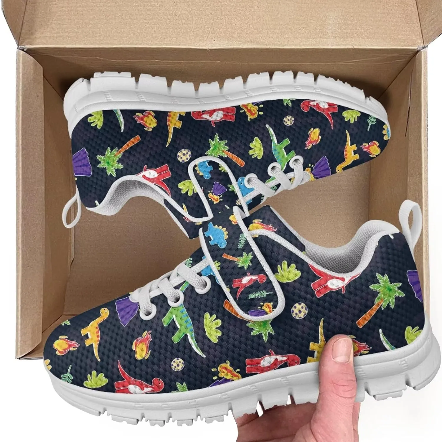 Forchrinse Tie Dye Sea Turtle Print Kids Hook&Loop Sneakers Boys Girls 3D Animal Print Tennis Running Sneakers Lightweight Fashion Sneakers for Toddlers
