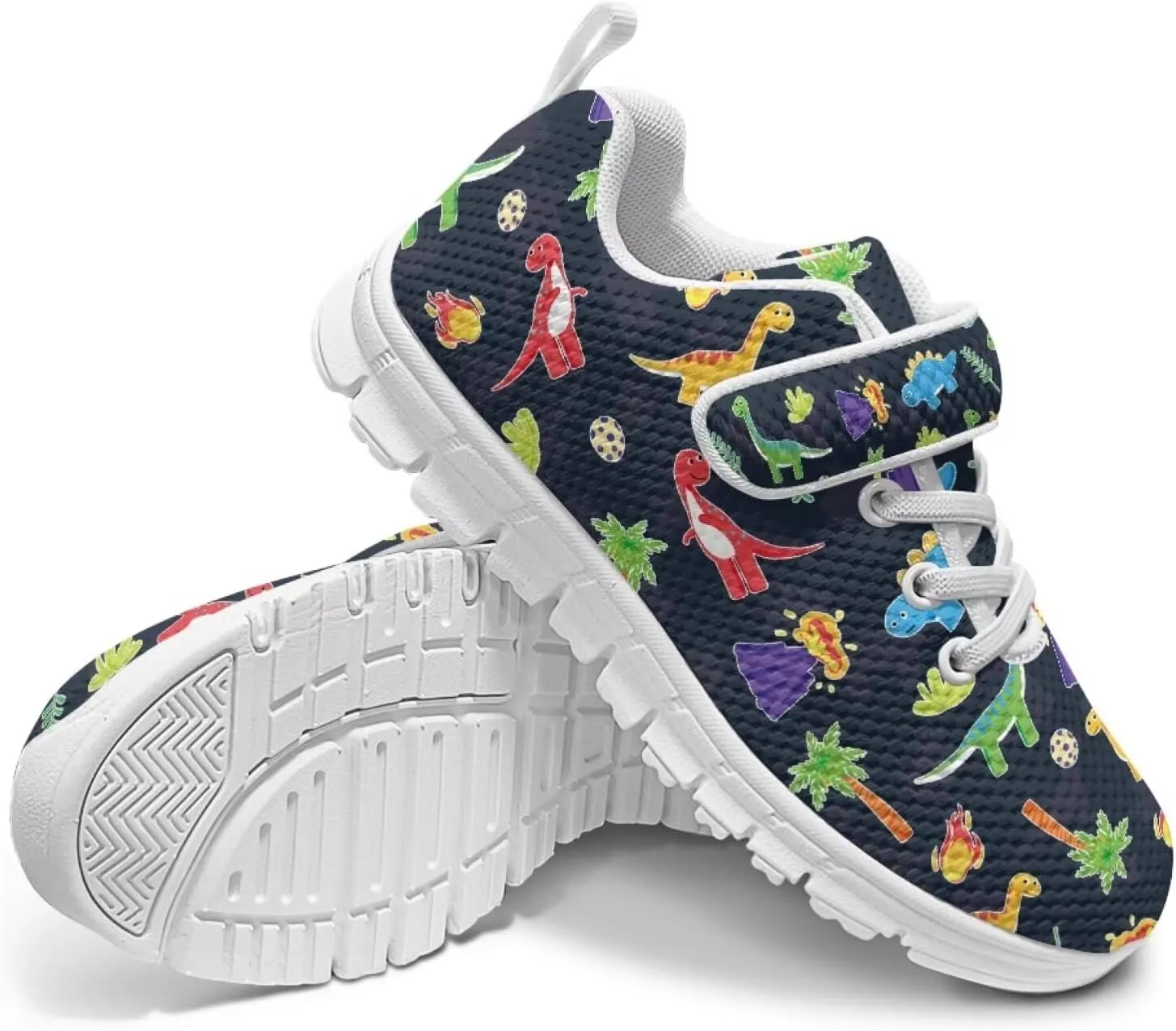 Forchrinse Tie Dye Sea Turtle Print Kids Hook&Loop Sneakers Boys Girls 3D Animal Print Tennis Running Sneakers Lightweight Fashion Sneakers for Toddlers