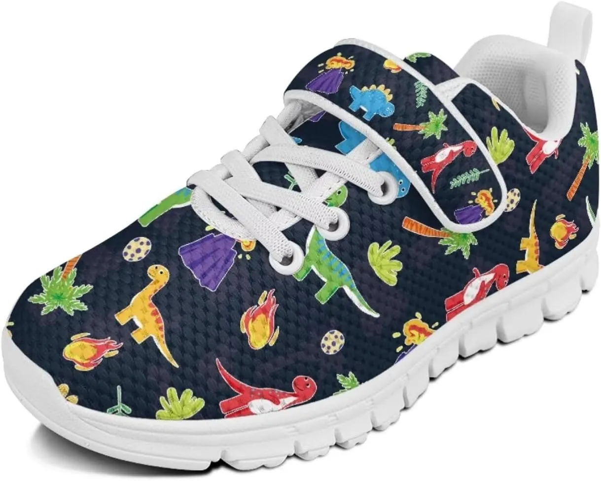 Forchrinse Tie Dye Sea Turtle Print Kids Hook&Loop Sneakers Boys Girls 3D Animal Print Tennis Running Sneakers Lightweight Fashion Sneakers for Toddlers
