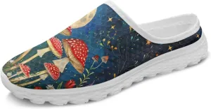 Forchrinse Womens Mules Slip On Walking Clog Breathable Mesh Nursing Shoes Lightweight Garden Clogs