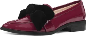 FOWT Women Trendy Bowknots Slip On Flats Loafers Comfort Low Block Heel Pointed Toe Pumps Formal Casual Dressy Shoes Size 4-15 M US