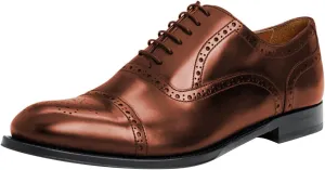 FSJ Men's Stylish Closed Cap Toe Low Heel Derby Oxfords Lace-Up Comfort Casual Daily Walking Dress Shoes Size 4-16 US