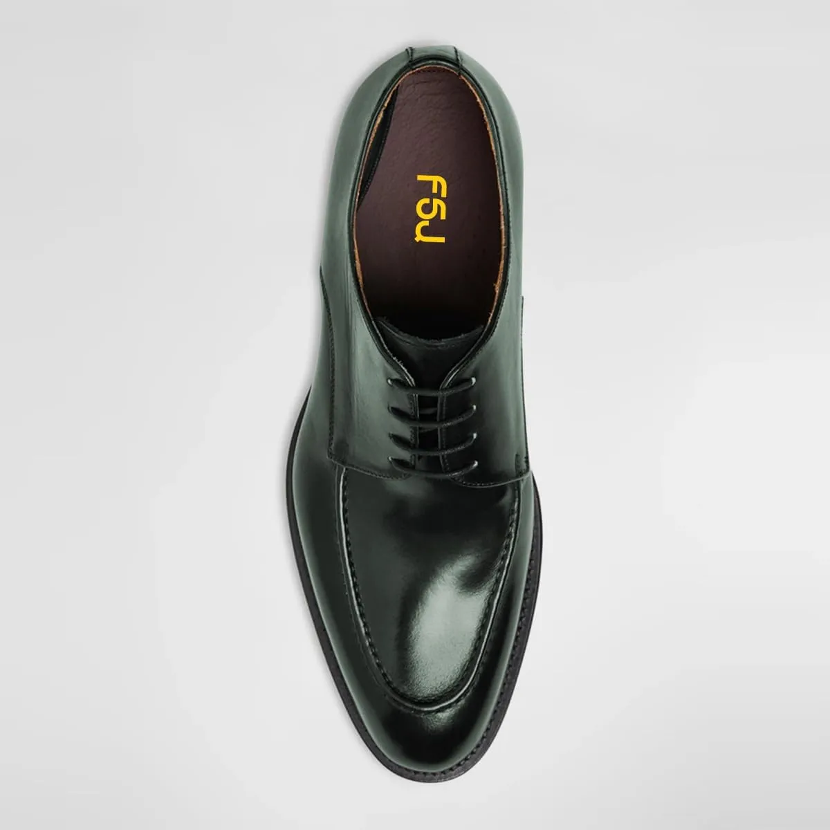 FSJ Men's Tuxedo Dress Shoes, Closed Toe Low Heel, Classic Lace-up Derby Shoes for Daily Walking, Formal Business Oxfords Size 4-16 US