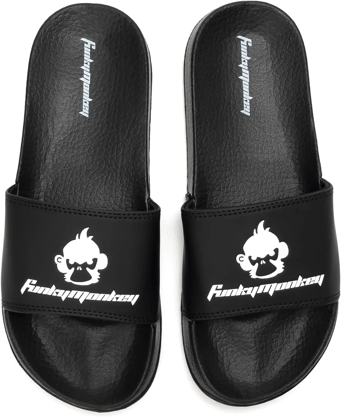 FUNKYMONKEY Slides for Men, Indoor & Outdoor Comfort Casual Sandals