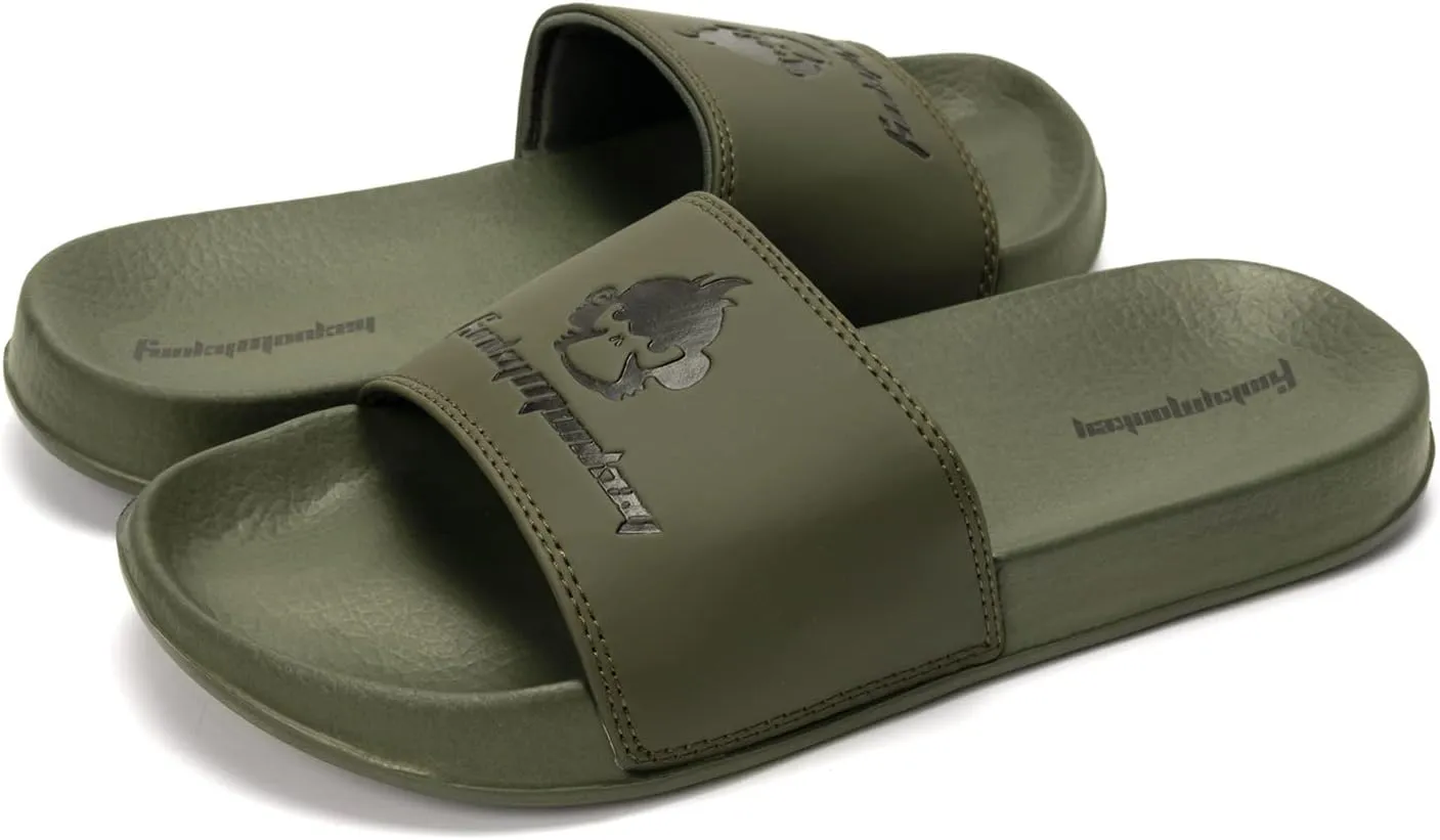 FUNKYMONKEY Slides for Men, Indoor & Outdoor Comfort Casual Sandals