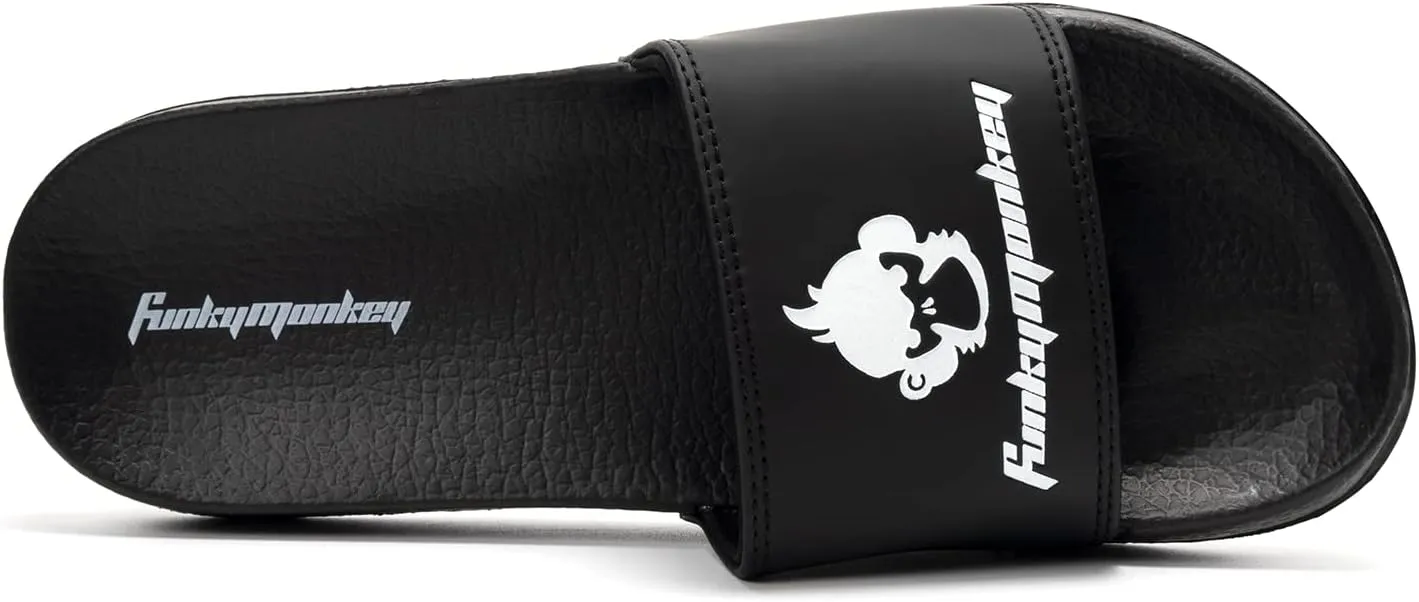 FUNKYMONKEY Slides for Men, Indoor & Outdoor Comfort Casual Sandals
