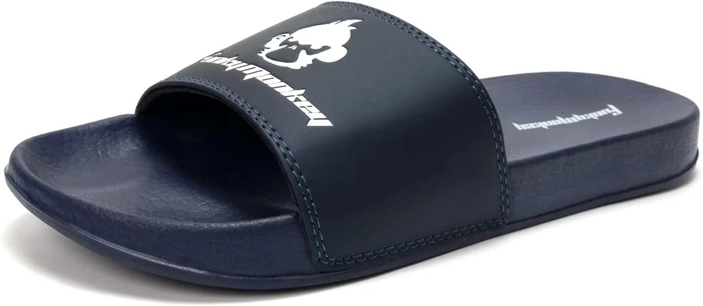 FUNKYMONKEY Slides for Men, Indoor & Outdoor Comfort Casual Sandals