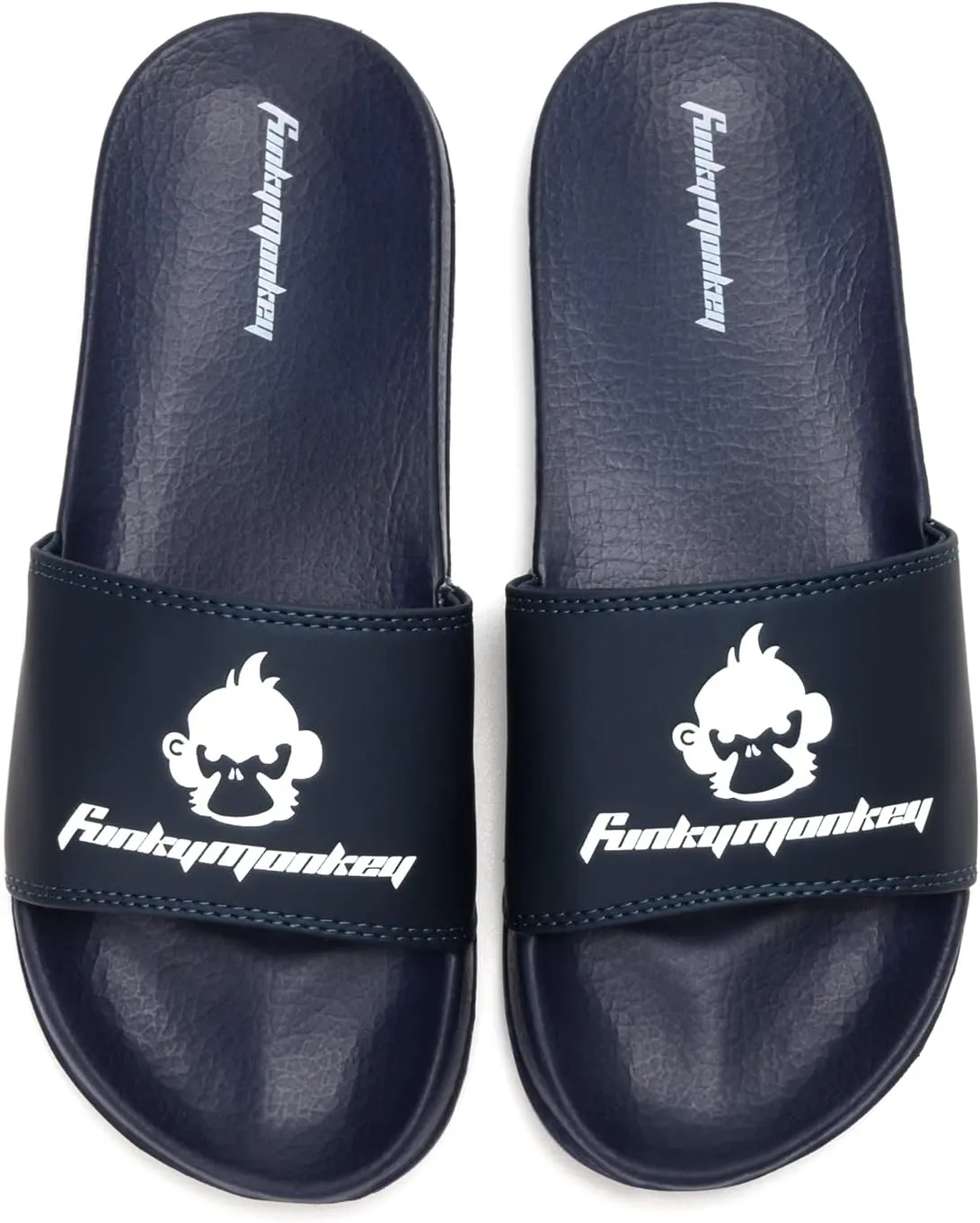 FUNKYMONKEY Slides for Men, Indoor & Outdoor Comfort Casual Sandals