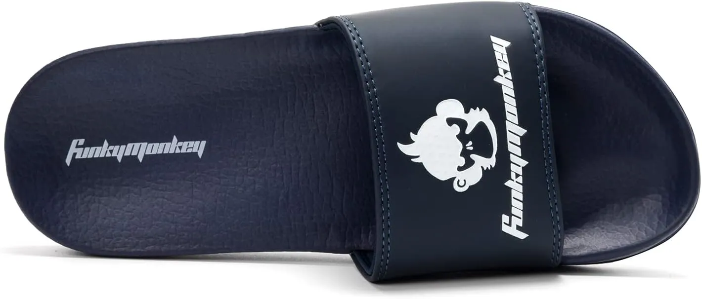 FUNKYMONKEY Slides for Men, Indoor & Outdoor Comfort Casual Sandals