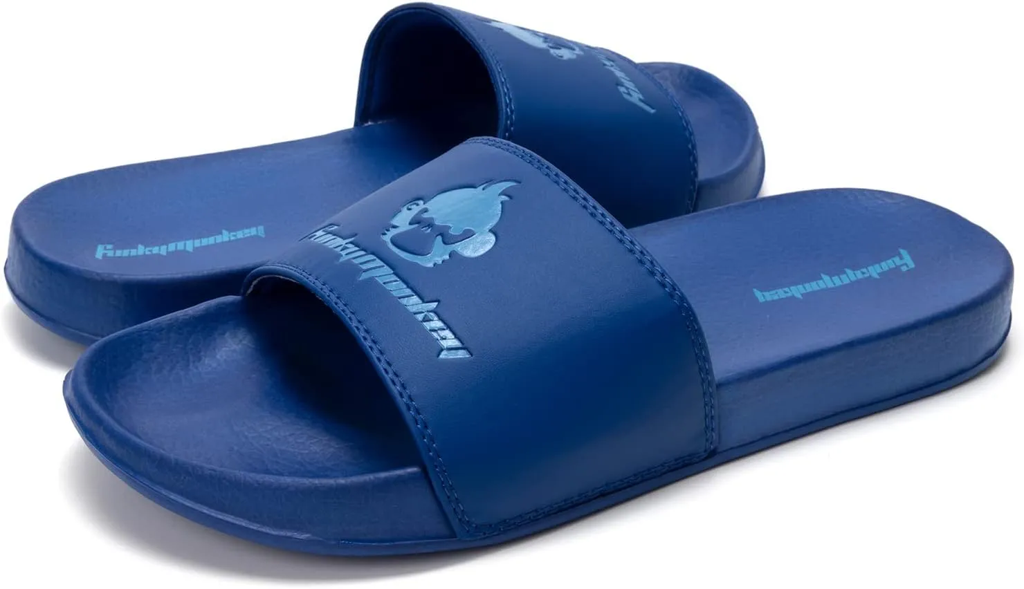 FUNKYMONKEY Slides for Men, Indoor & Outdoor Comfort Casual Sandals