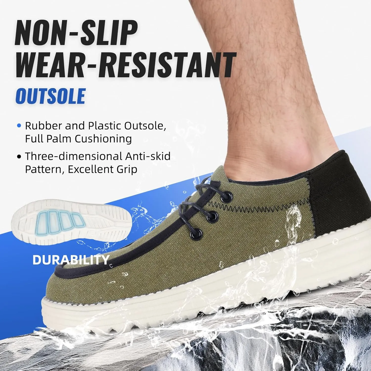 Furuian Steel Toe Shoes for Men Low-top Safety Work Shoes for Men Lightweight Steel Toe Sneakers Comfortable Canvas Work Loafers Zapatos De Trabajo para Hombres