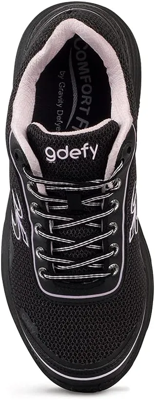 G-DEFY Mighty Walk Women’s Orthopedic Walking Shoe | VersoShock Technology for Pain Associated with Running | Prolonged Standing | Arch Support | Diabetic Shoes | Wide Shoes | Free Custom Orthotic