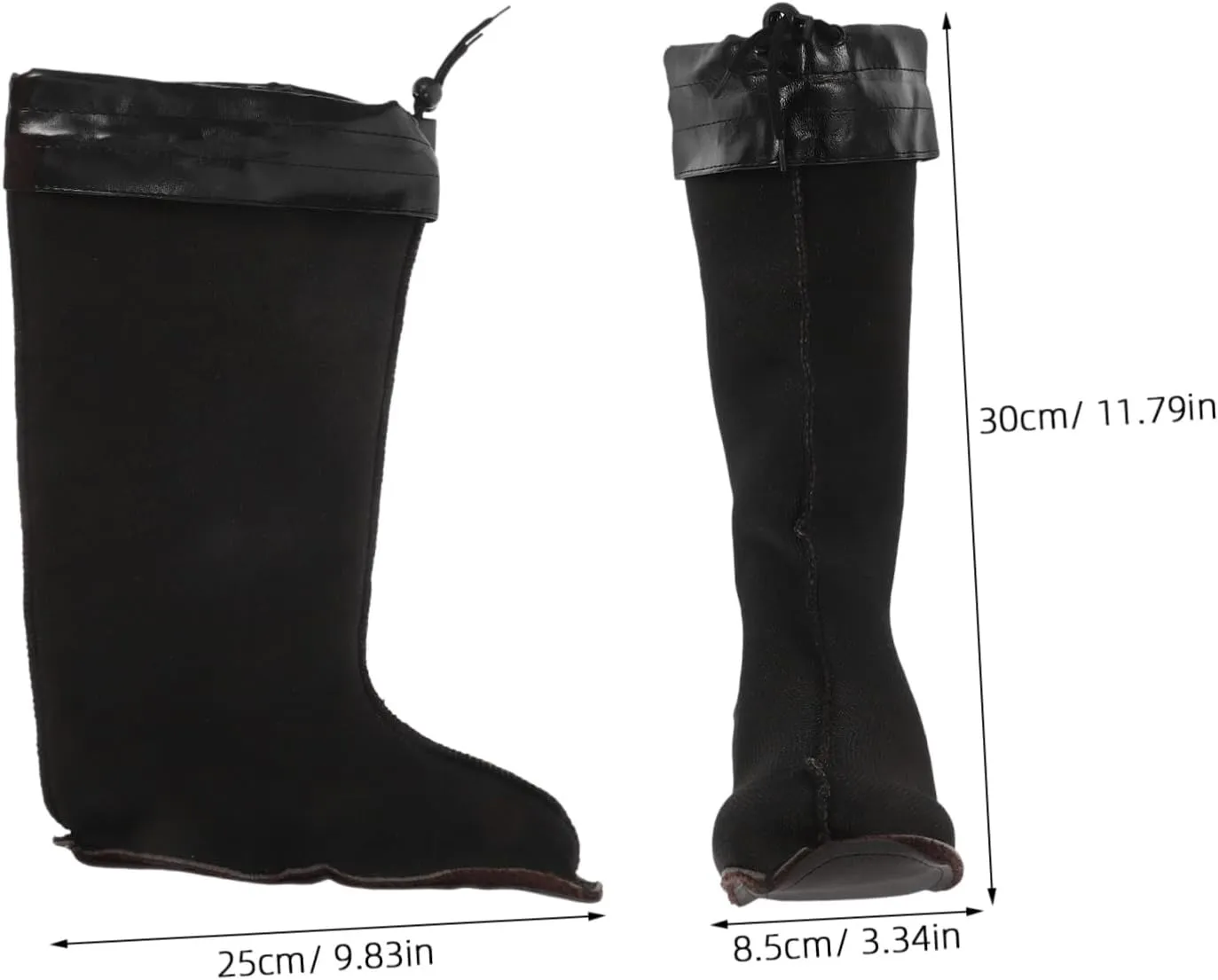 Gadpiparty Insulated Rain Boot Liners for Men Warm Cozy Liners for Cold Weather Waterproof for Rain Boots