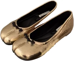 Geerta Tabi Shoes Women Slip on Ballet Flat Chinese Knot Decorated - Low Top Split Toe Orthopedic Sandals Cute Casual Comfortable Walking Lightweight Loafers Female Solid All-Match for Daily Wear