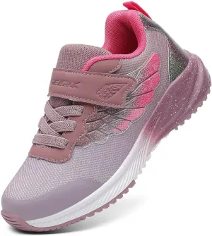 GEERX Joy Kids Sneakers Girls Toddler Little Kid Athletic Lightweight Running Training Tennis Shoes