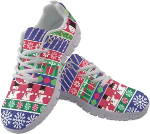 GIFTPUZZ Men Fashion Sneakers Running Shoes Casual Athletic Shoes Breathable Mesh Walking Shoes Work Jogging Hiking Sneakers