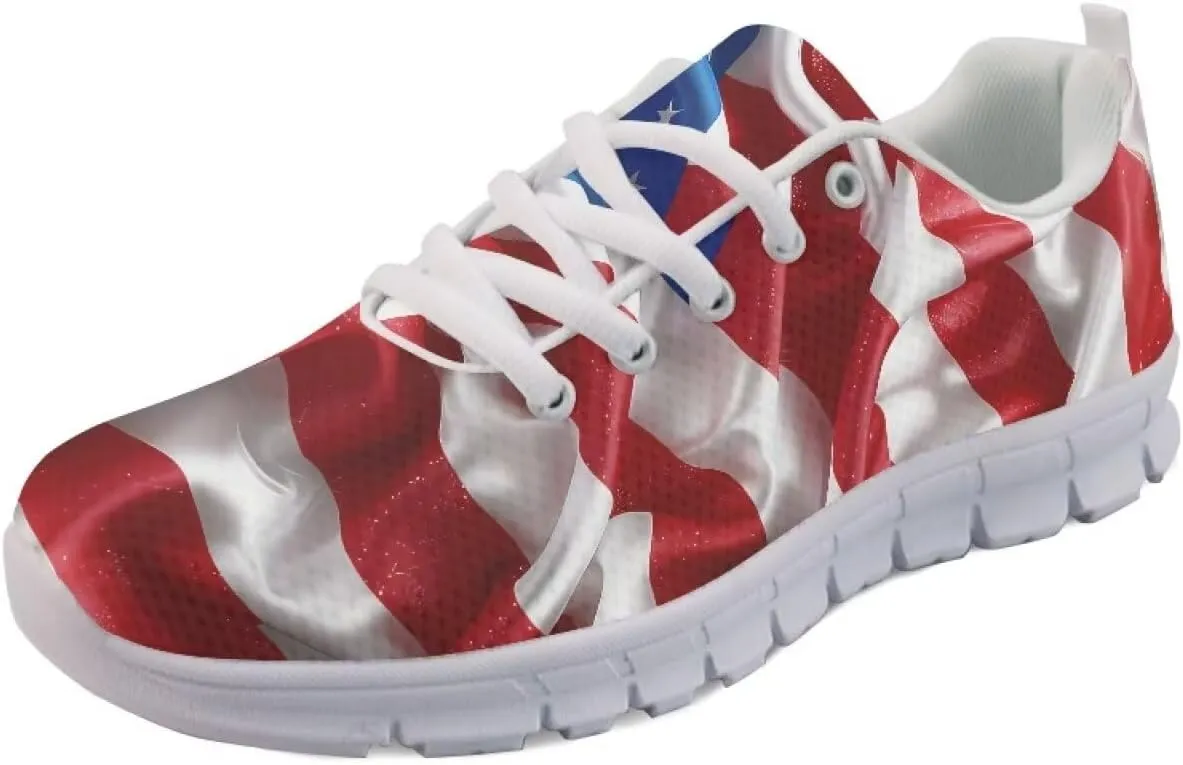 GIFTPUZZ Mens Lace Up Athletic Trainers Running Sneakers Wedge Breathable Gym Lightweight Sports Tennis Shoes