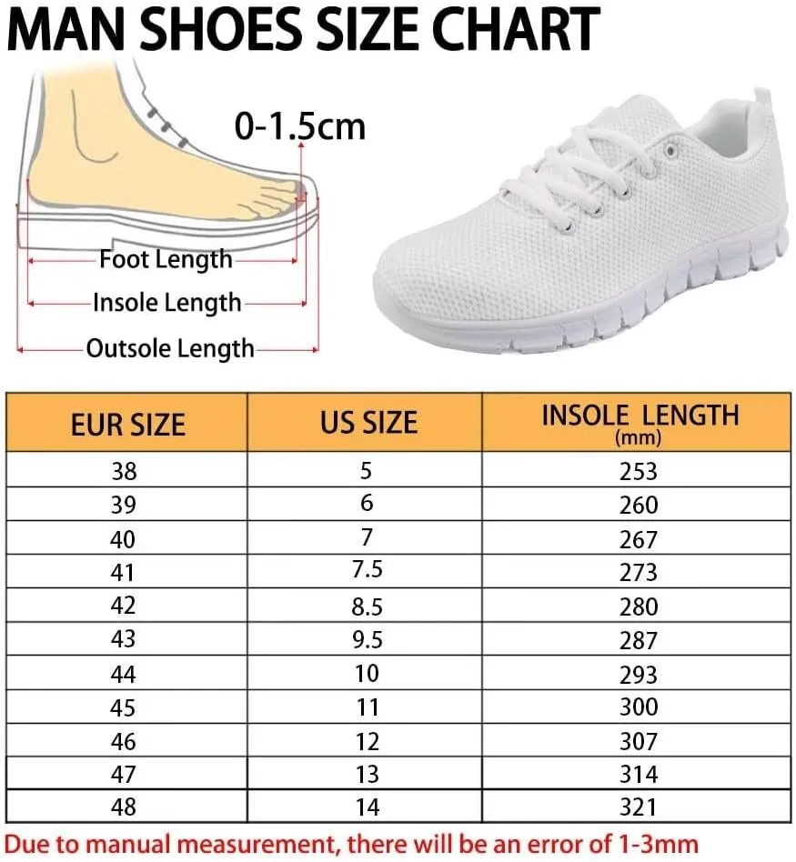GIFTPUZZ Mens Lace Up Athletic Trainers Running Sneakers Wedge Breathable Gym Lightweight Sports Tennis Shoes
