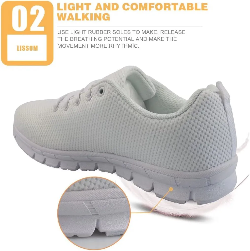 GIFTPUZZ Mens Lace Up Athletic Trainers Running Sneakers Wedge Breathable Gym Lightweight Sports Tennis Shoes