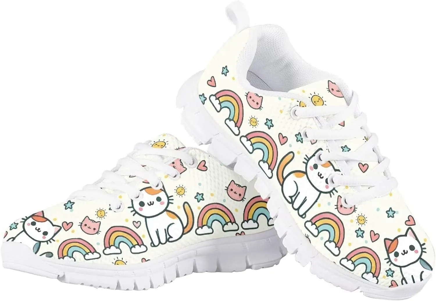 Girls Running Sports Shoes Lightweight Kids Causal Sneakers for School Road