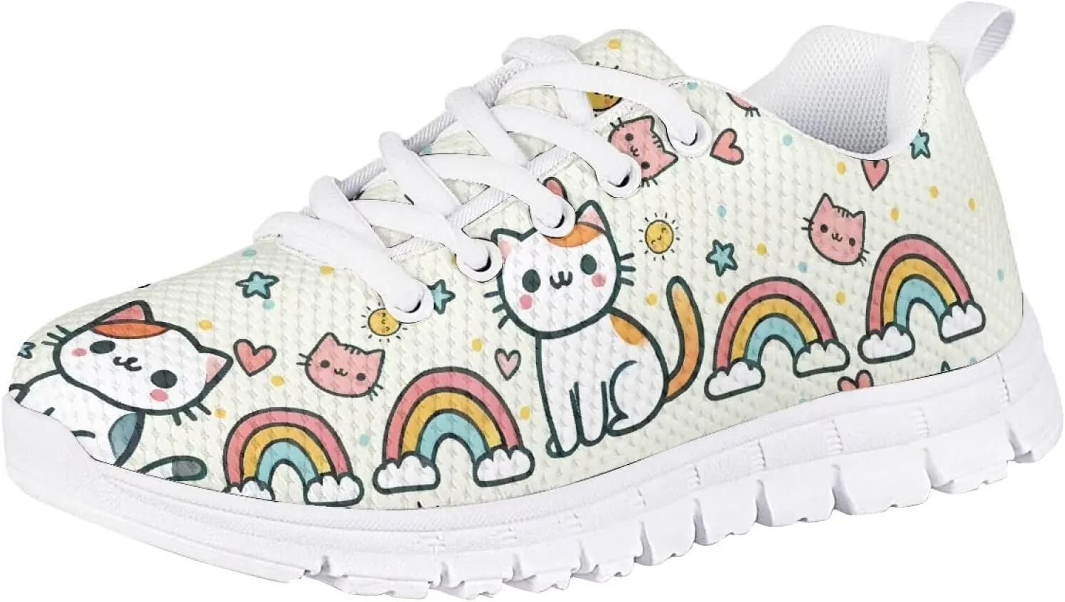 Girls Running Sports Shoes Lightweight Kids Causal Sneakers for School Road