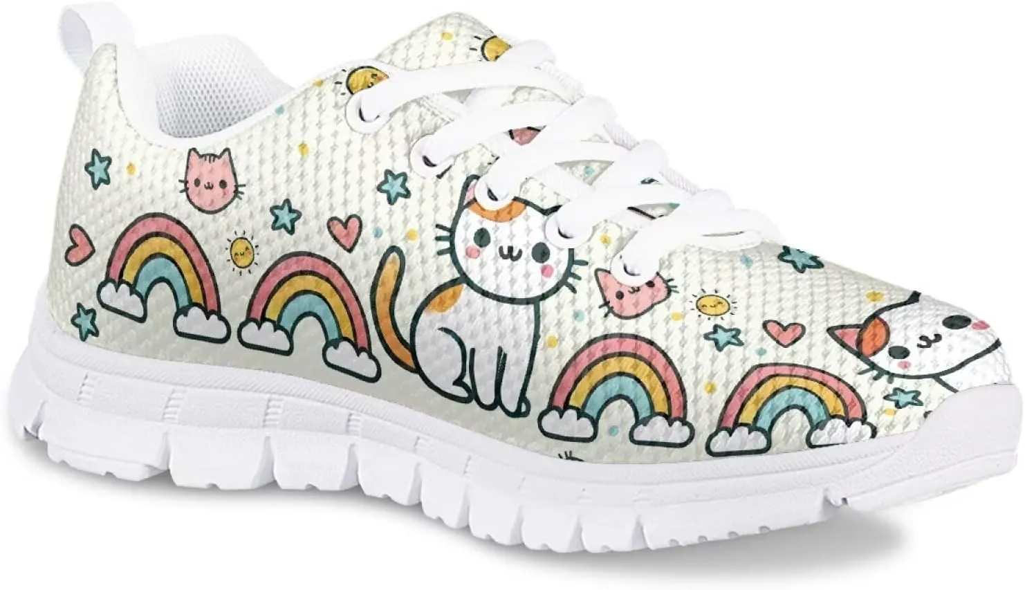 Girls Running Sports Shoes Lightweight Kids Causal Sneakers for School Road