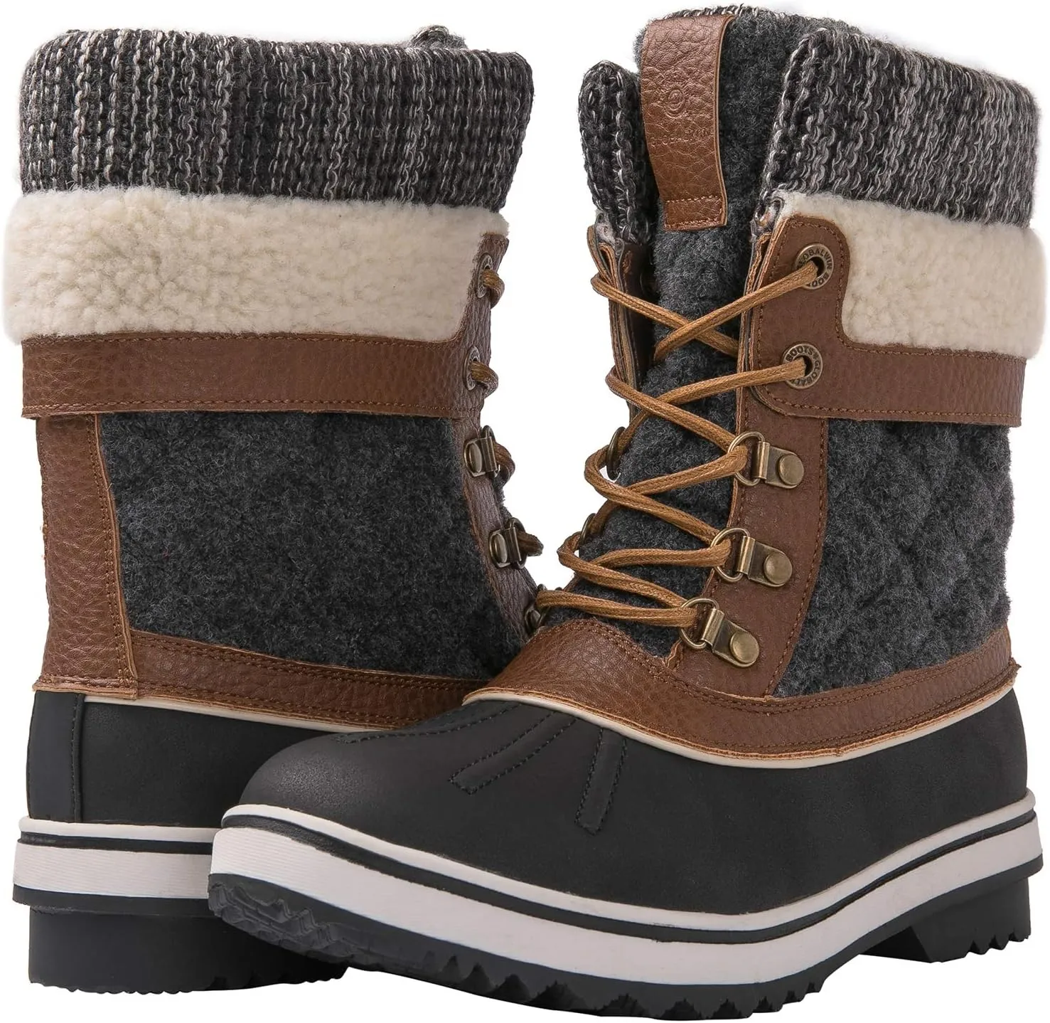 GLOBALWIN Women's Waterproof Winter Boots Snow Boots For Women