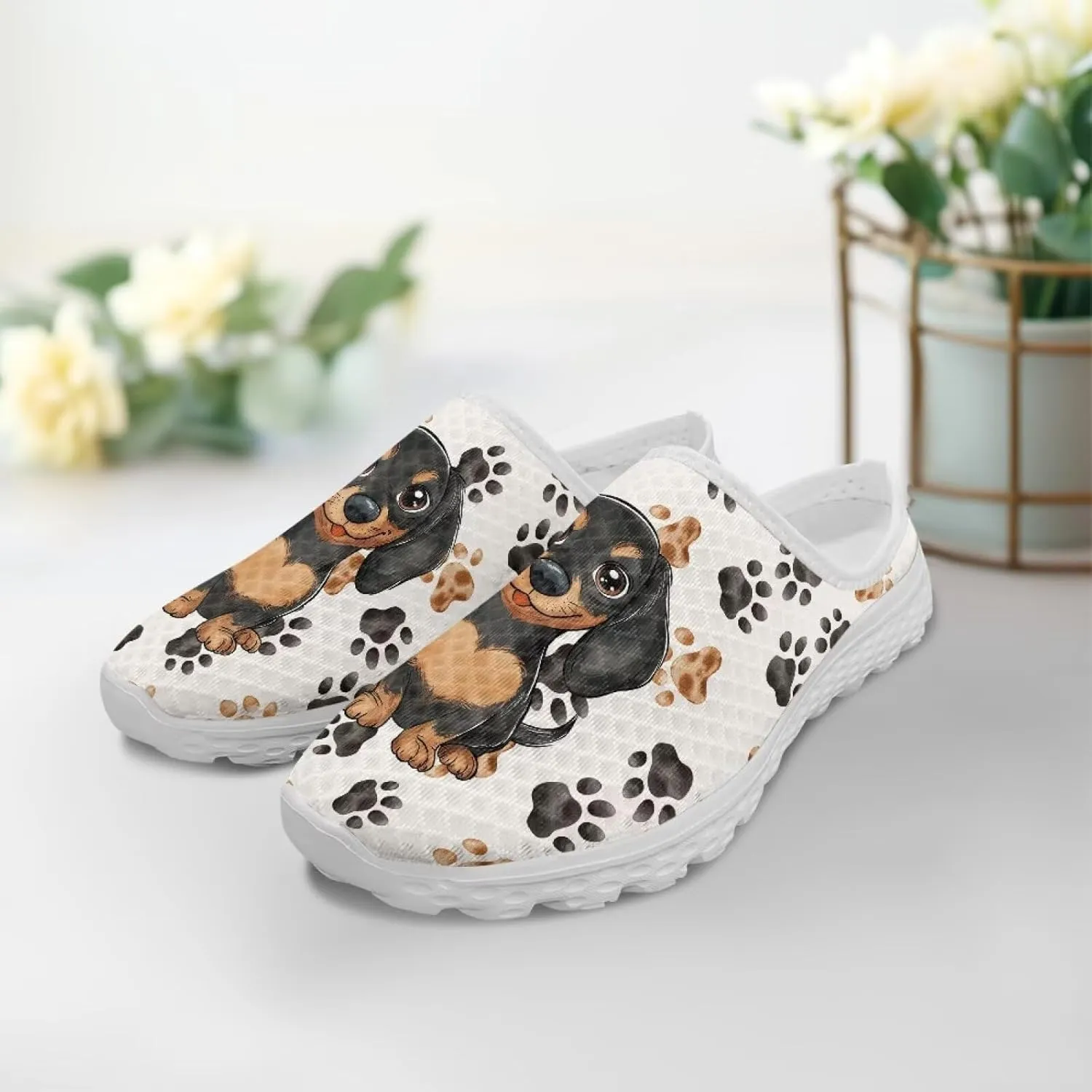 GOSTONG Slip-On Mules & Clogs for Women Light Open Back Shoes Comfort Walking Shoes Breathable Non Slip House Slippers Size 6-13.5