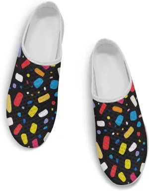 GOSTONG Slip-On Mules & Clogs for Women Light Open Back Shoes Comfort Walking Shoes Breathable Non Slip House Slippers Size 6-13.5